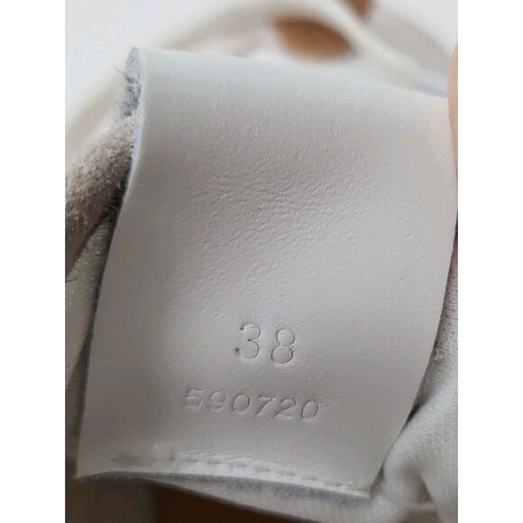 LOEWE Flow Runner Sneakers Womens 7 EU38 Nylon Suede Leather Trainers White Pink - Picture 9 of 12